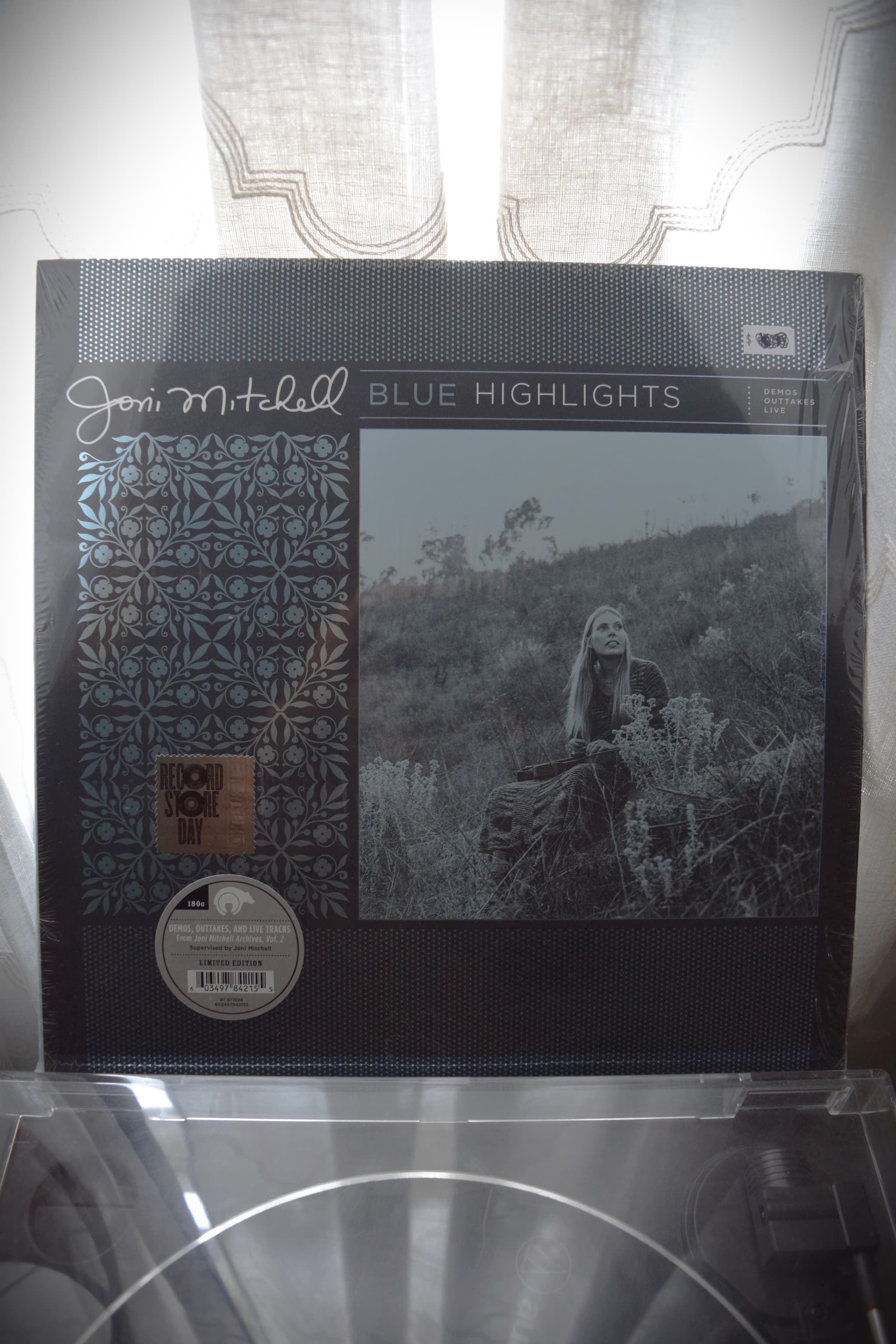 Front cover of Joni Mitchell's Blue Highlights vinyl LP
